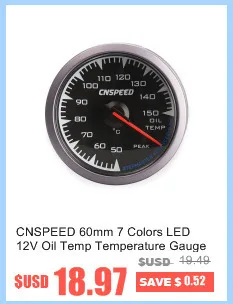 3,0 Бар 60 мм 2,5 ''Boost Turbo Gauge белый и янтарный двойной светодиодный дисплей с пиПредупреждение лом и регулируемым контроллером комплект