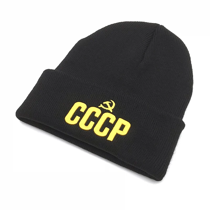 Шапка-бини в русском стиле CCCP шапки 3D стиль для мужчин и женщин Зимние очень