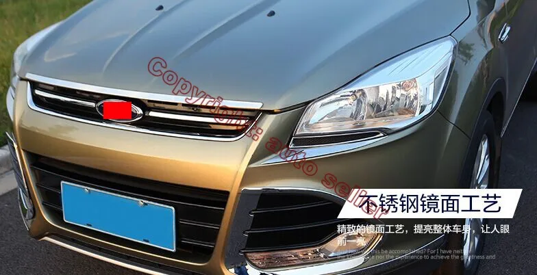 Передняя решетка из нержавеющей стали для Ford Kuga Escape 2013 2014 2015 2016 | Автомобили и