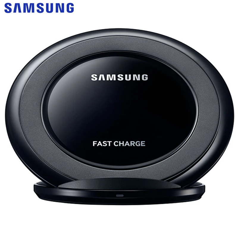 Оригинальное Быстрое беспроводное зарядное устройство samsung QI, зарядная подставка EP-NG930 для samsung Galaxy S7 edge G955F S9Plus S10+ Note9 S8 iPhone8 XR