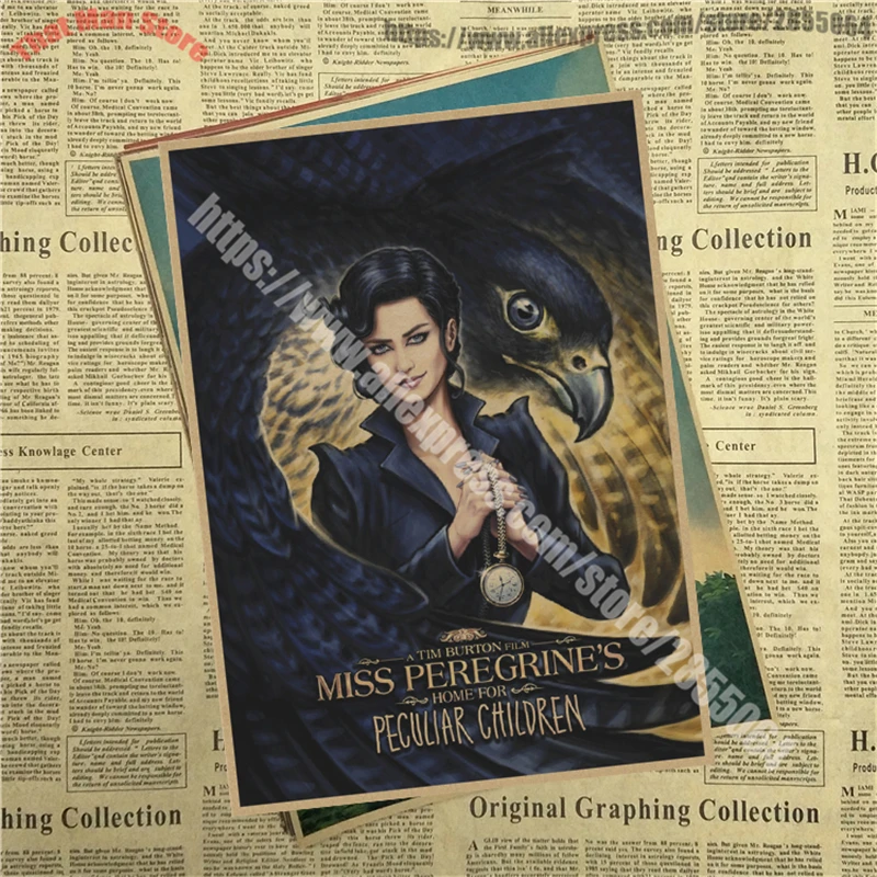 Miss Peregrine's Home для особенных детей core Винтажный Фильм крафт плакат Настенный декор Бар Кафе гостиная столовая