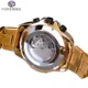 Forsining 2019 Classic Black Golden Clock Male Steampunk Sport Series Complete Calendar Men's Automatic Watches Top Brand Luxury Other Image