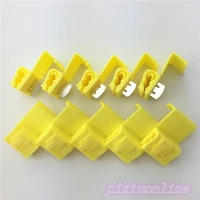 high quality 10pcs yellow 805p3 l13y quick splice crimp terminal 12 10 awg wire connector for 4 6 wire