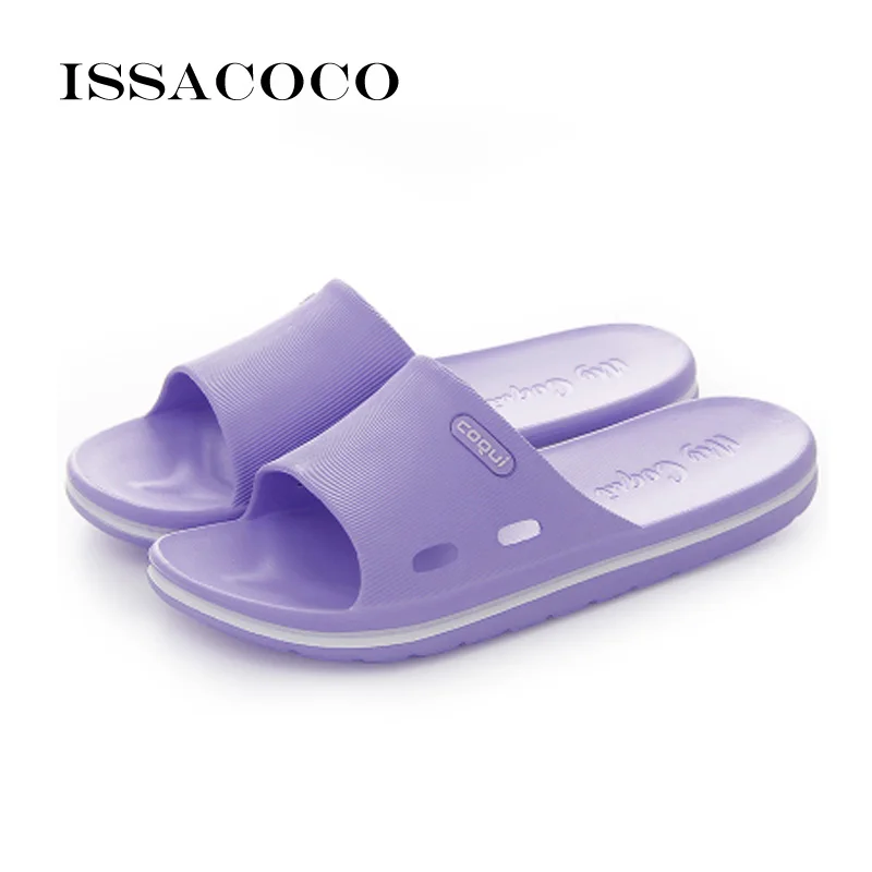 ISSACOCO 2018 женские сандалии шлепанцы высококачественные мягкие домашние тапочки