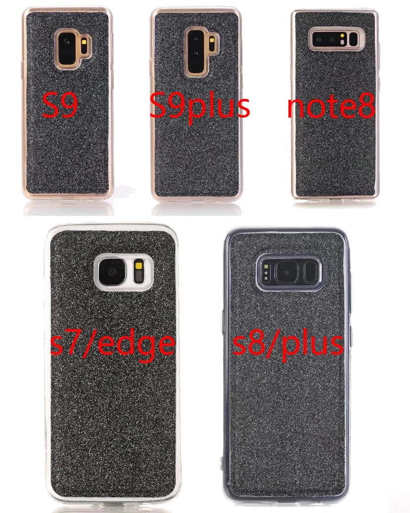 Стильный блестящий кожаный чехол-кошелек со стразами для samsung galaxy Note8 S9 S8 Plus S7 Edge