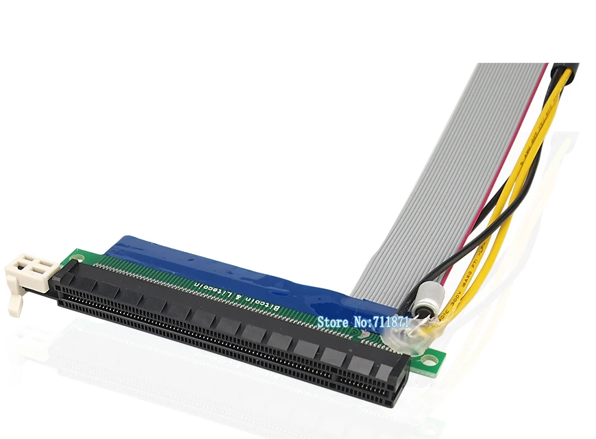 1X к 16X PCI Express Видеокарта удлинитель с внешним источником питания PCI-E конвертер для