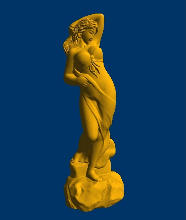 

3D модель STL формиат ЧПУ рельефная скульптура с компьютерной резьбой красивая женщина леди 88,8 Мб