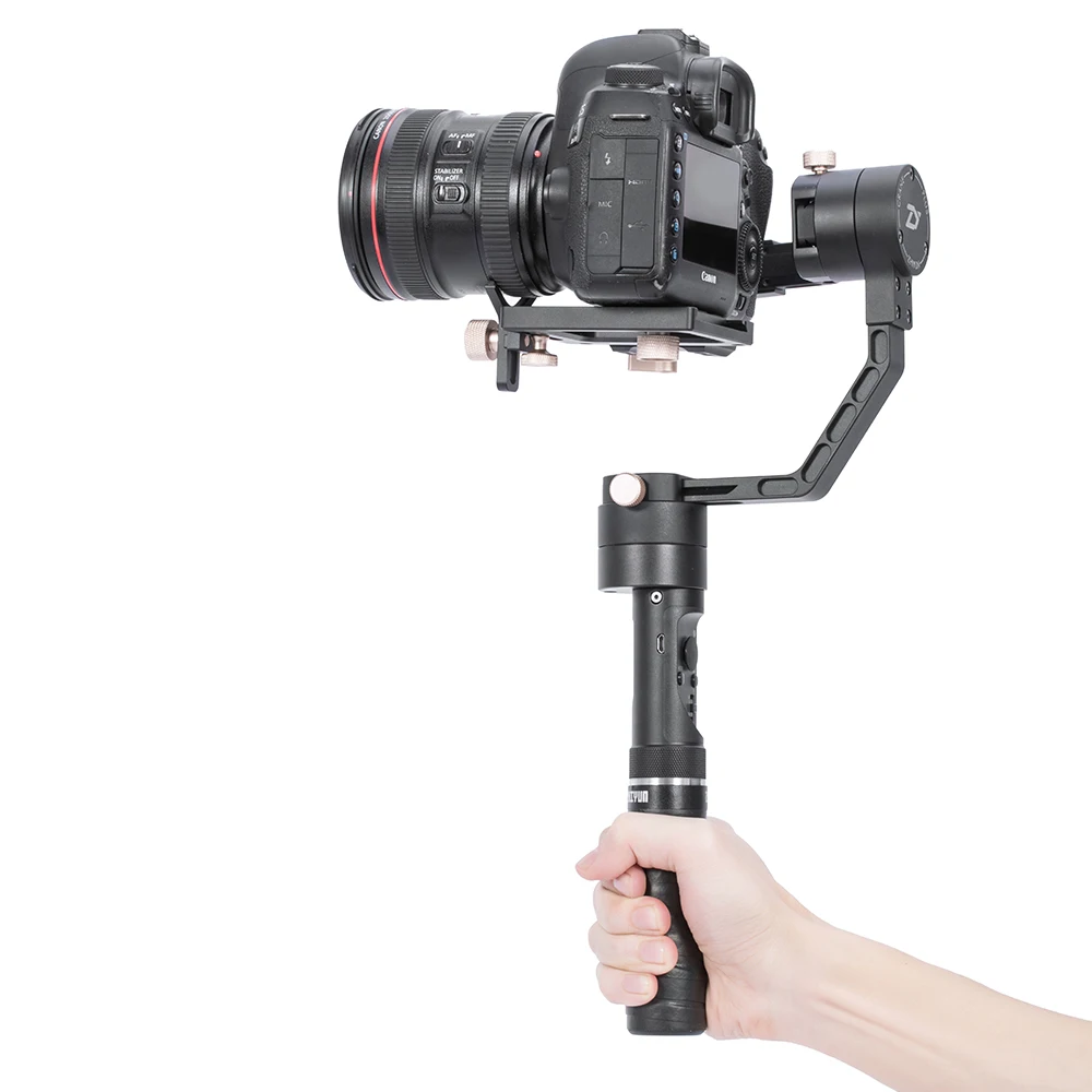 Стабилизатора ZHIYUN Crane Plus 3-осевая Быстрый баланс моторизованный карданный вал Для беззеркальных Камера цифровых зеркальных однообъективных камер, Поддержка 2,5 кг POV режим ручной