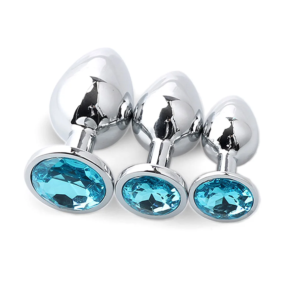 Stainless steel Anal Plug Removable Jewelry Decoration Butt Sex Toys Prostate Massager Anus for Women Male Gay Couple |