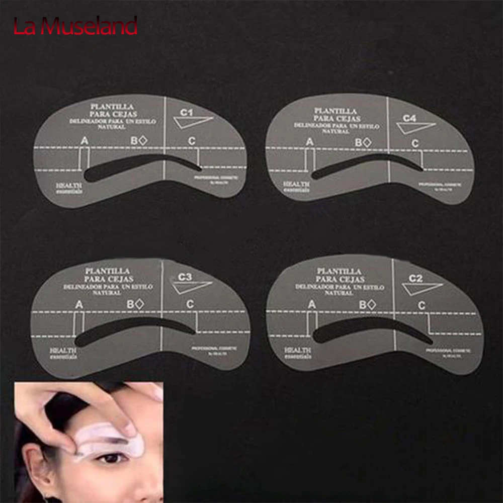 4 шт./компл. стилей Уход за лошадьми трафарета комплект Make Up Макияж Формирование DIY