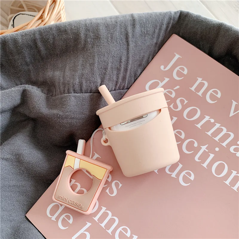 Беспроводная Bluetooth гарнитура IOS зарядный бокс силиконовый чехол для наушников