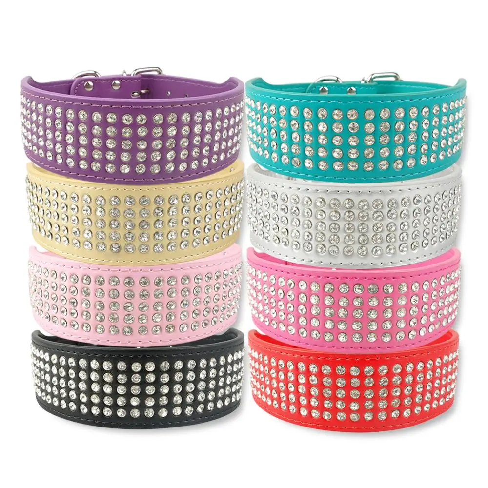 Стразы ошейник для собак Блестящий Кристалл бриллианты бриллиантовый средних