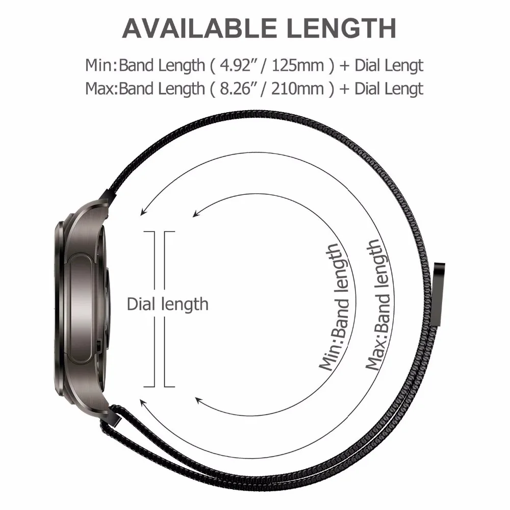 Миланский ремешок для Samsung Galaxy active 42/46 мм Gear s3 20 S2 Classic watch S3 22 часов 16 18 24 | Наручные