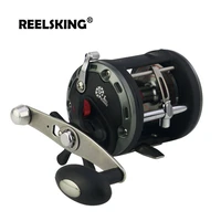 reelsking max drag 20kg drum reel right hand pesca round baitcasting reel high gear ratio sea fishing reel