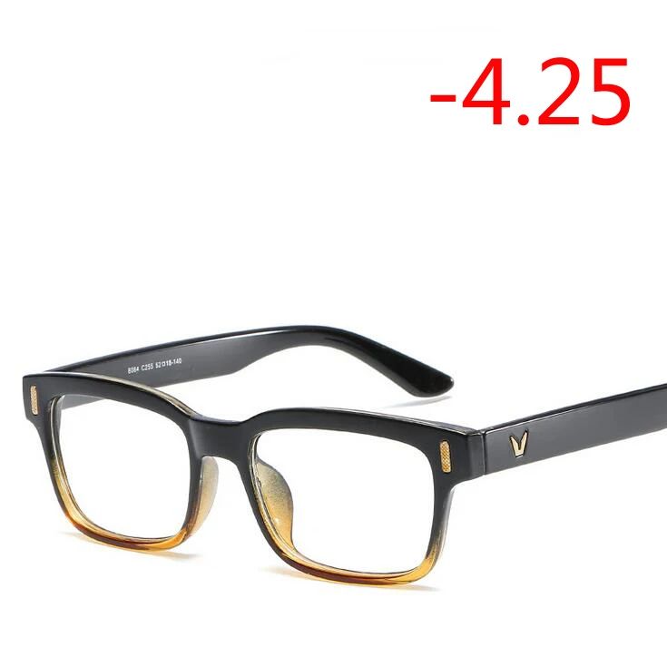 Myopia 425 0,5-0,75-1,0 до-6,0 очки по рецепту 1,56 асферические линзы близорукость очки для унисекс литературных студентов диоптрий очки - Цвет оправы: Myopia 425