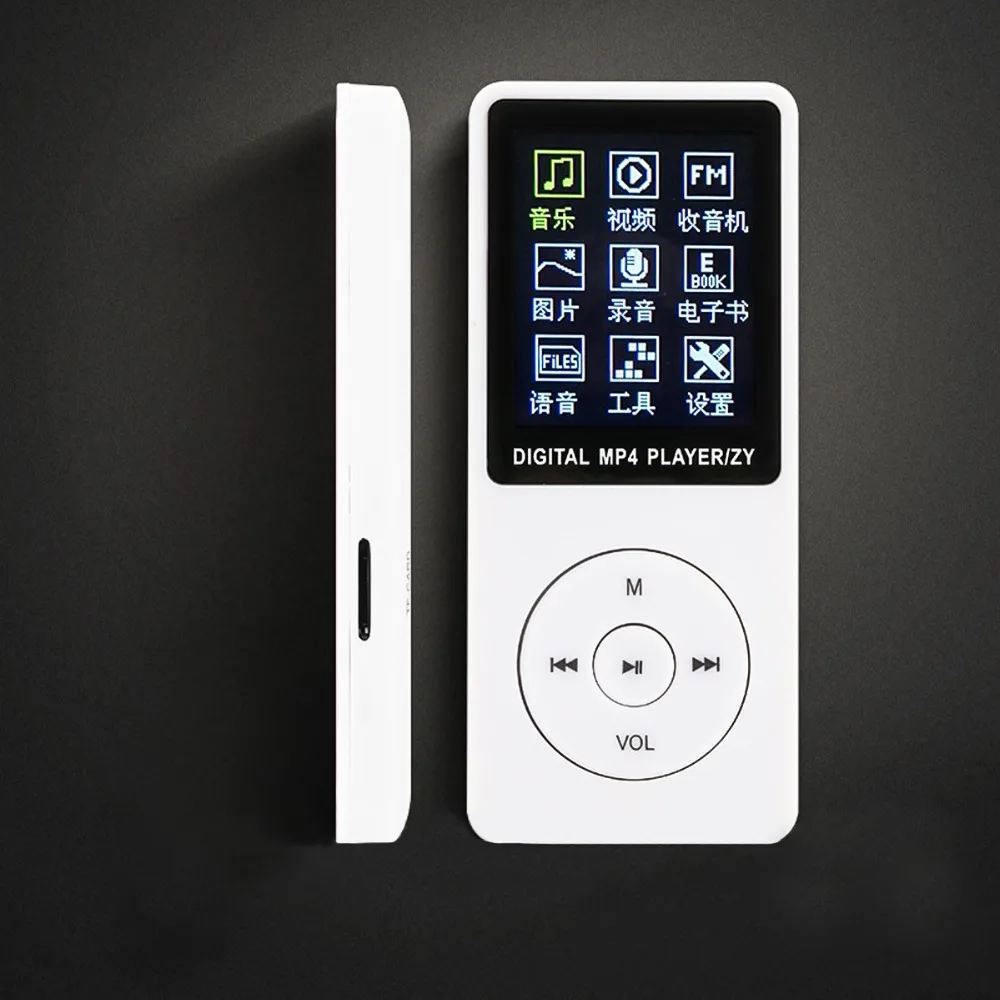 SOONHUA портативный спортивный HiFi MP3 плеер ультра тонкий ЖК-экран MP3 плеер Поддержка FM радио JPEG 32 ГБ Micro SD TF карта mp3 плеер