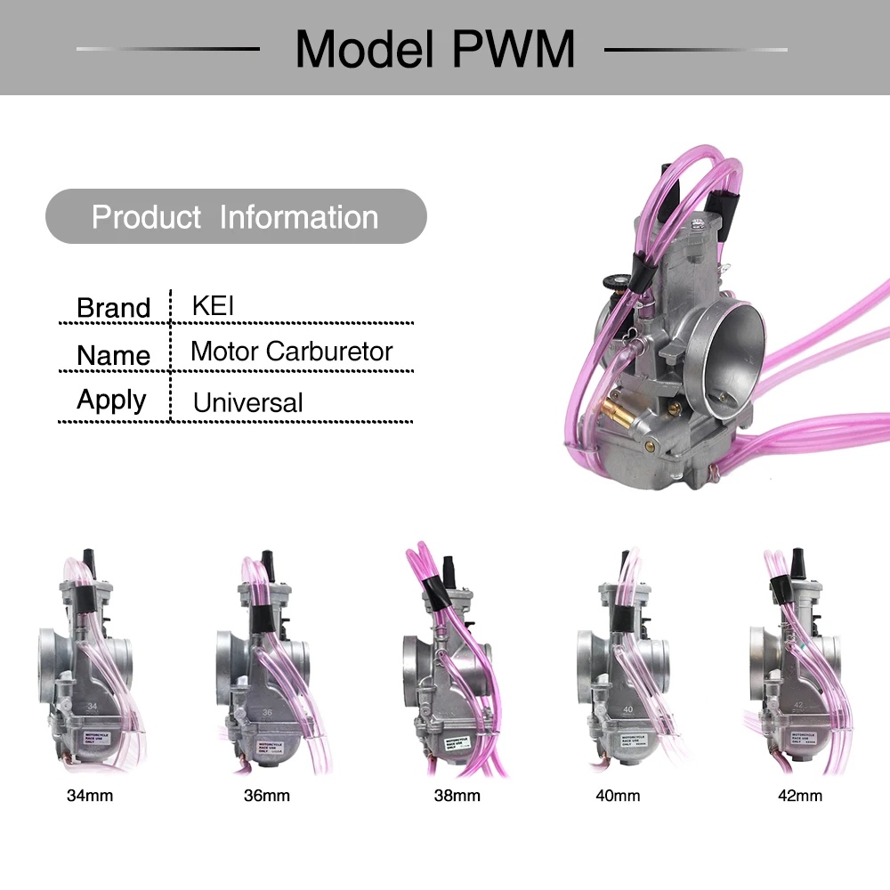 Карбюратор ZSDTRP PWM 34 36 38 40 42 мм для 125cc 250cc 2T 4T Racing PWM38 карбюратор скутера мопеда