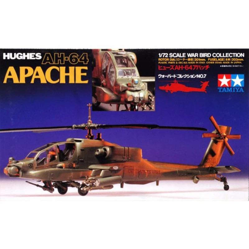 1/72 TAMIYA 60707 HUGHES AH 64 APACHE модель хобби|Наборы для сборки моделей| |