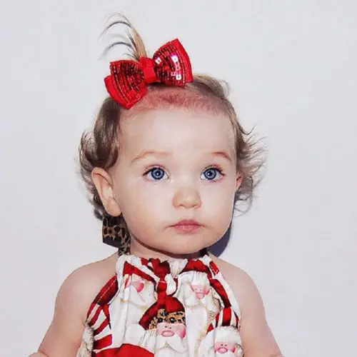 Детский комбинезон в стиле ретро с рисунком головы Санты для новорожденных