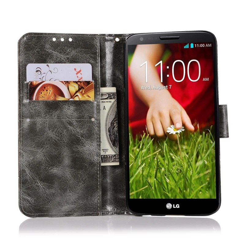Роскошный чехол для LG X из мягкого ТПУ и кожи флип-чехол телефона Style K200DS XStyle Etui