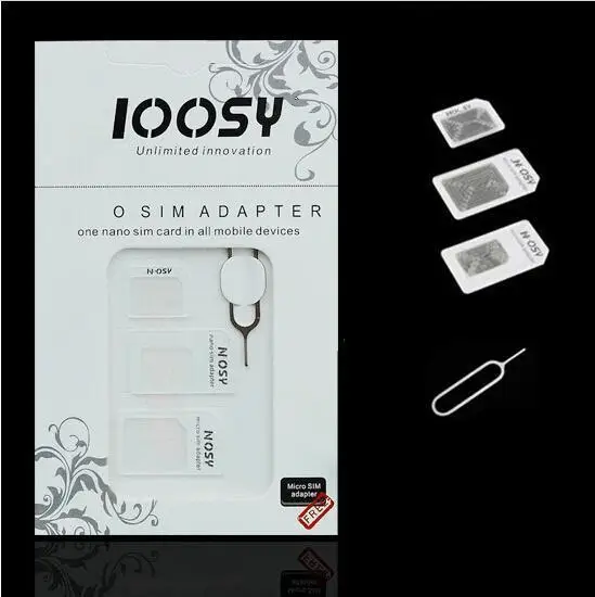 best quality 4 in 1 Nano sim card adapter + Micro sim + stan