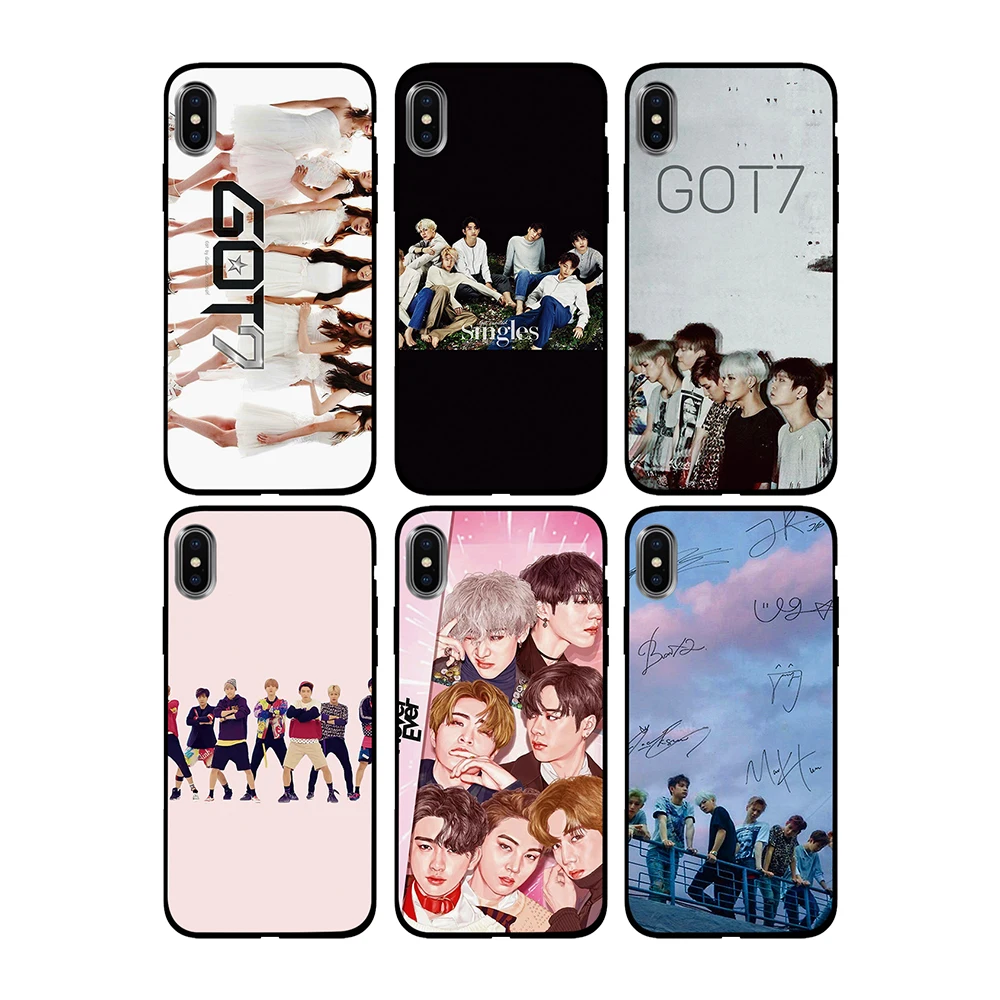 Красивый певец и актер got7 Мягкий чехол из ТПУ для Apple iPhone 6 6S 7 8 Plus 5 5S SE X XS MAX XR