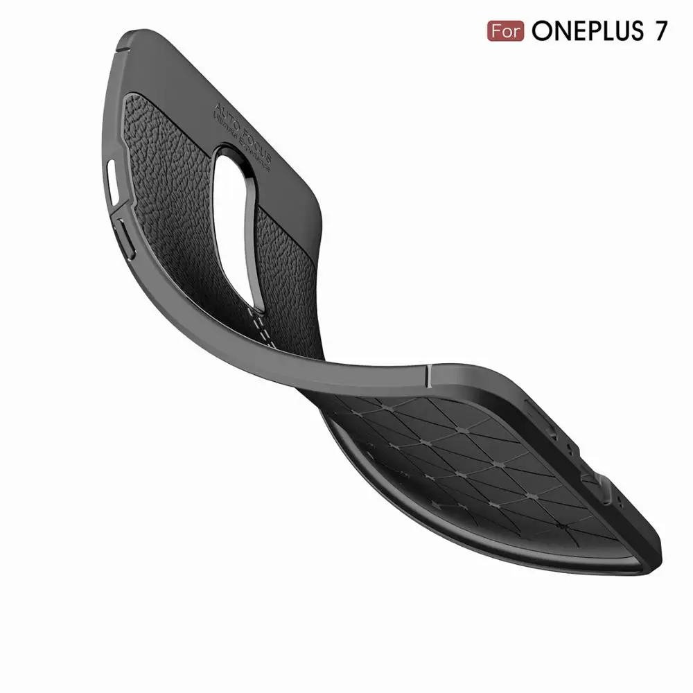 Чехол OnePlus 7 pro мягкий силиконовый чехол из ТПУ углеродного волокна для 6T телефона
