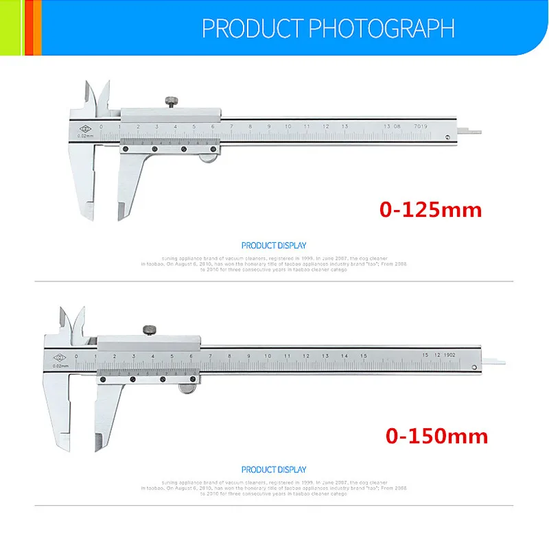 Штангенциркуль четырехсторонний 0 02 мм 125 мм|vernier caliper|stainless steel vernier calipersteel caliper |