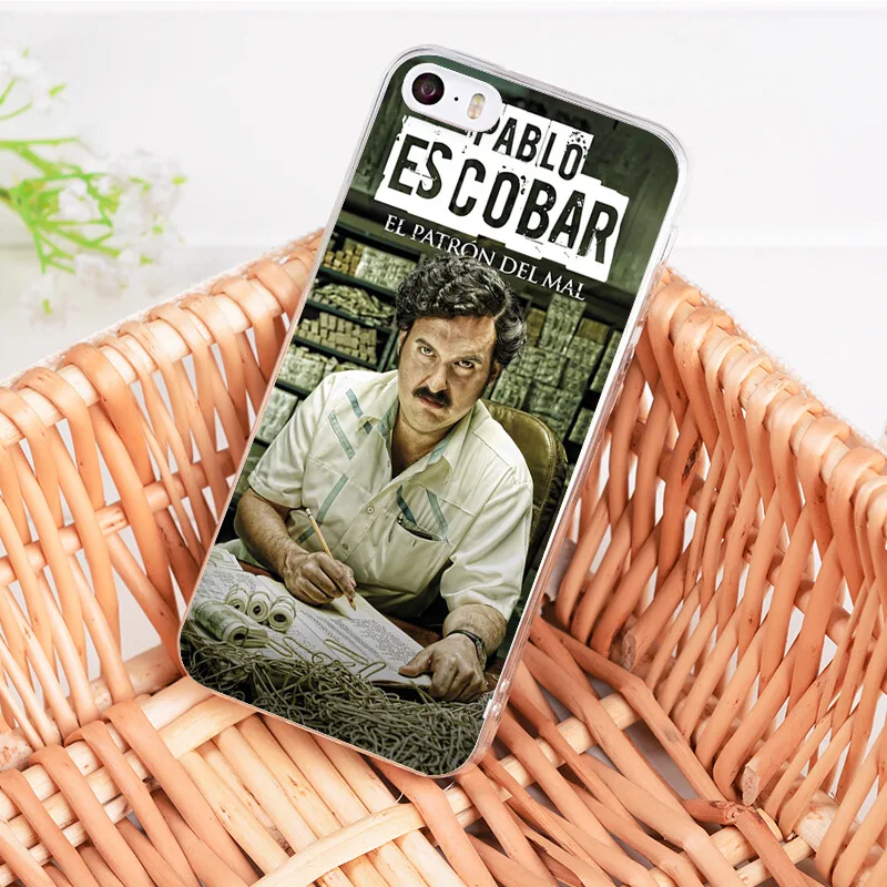 1 MaiYaCa чехлы для телефонов модные Pablo Escobar дизайн с принтом мягкий прозрачный чехол для iphone 11 Pro 7 6 6S 8 Plus XS XR X Coque - Цвет: 1