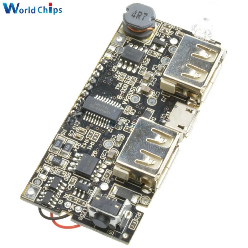 Автоматическая защита! Двойной USB 5V 1A 2.1A мобильный Банк питания 18650 литиевая
