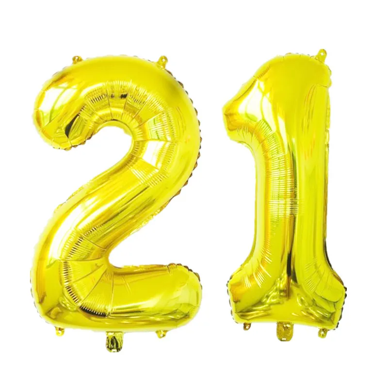 2 шт. 32/40 дюймовый тонкий розовое золото номер Фольга гелиевые шары congratulate18 20 30 50 лет взрослых день рождения Декор поставки