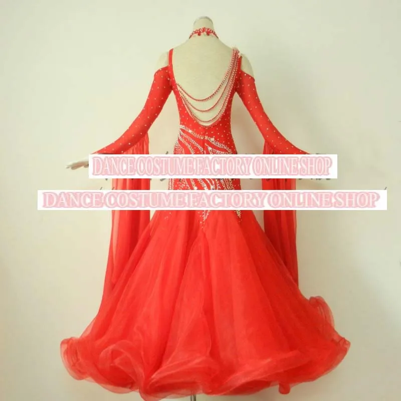 Новинка 100% года вечернее платье из органзы для бальных танцев одежда подростков