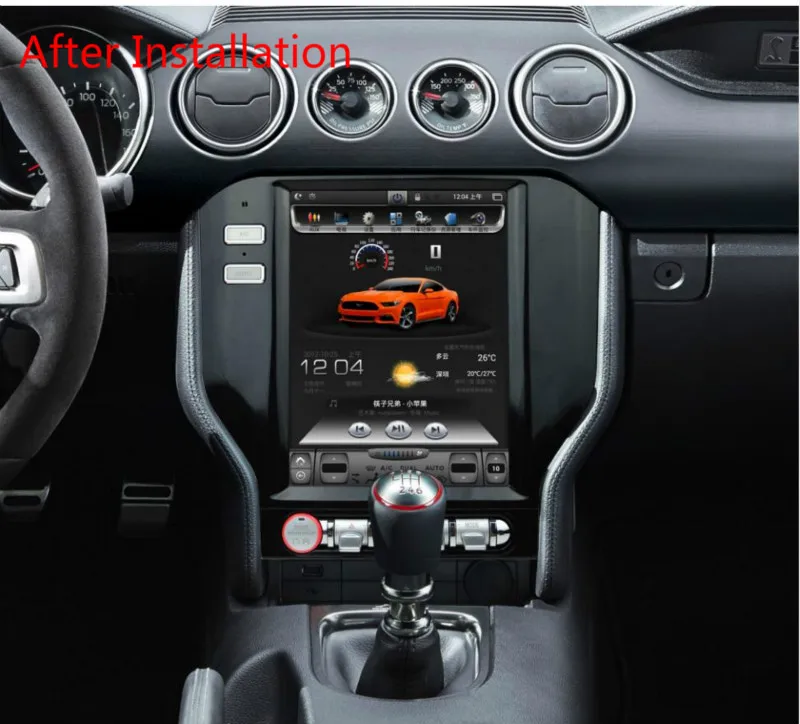 Wekeao Тесла Стиль 10 4 &quotcar audio gps навигационная система для Ford Mustang 2015 2016 Радио Android 6 0