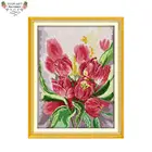 Ваш подарок H720 14CT 11CT подсчитанный и отпечатанный домашний декор розовая фотография вышивка наборы для вышивки крестиком своими руками