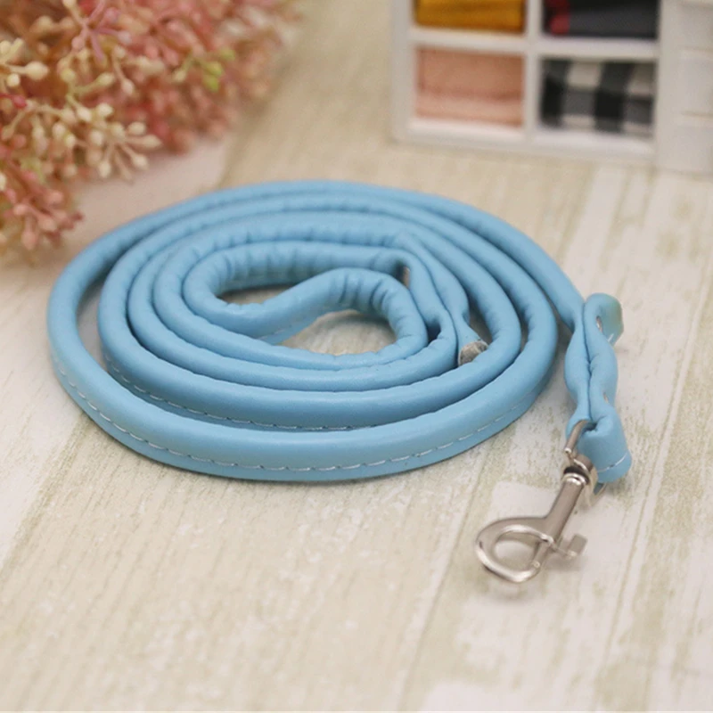 Pet Dog PU Leash Harness Puppy Useful Pets Accessories Mascotas Cachorro Red Blue Black Yellow Pink DCL008 | Дом и сад