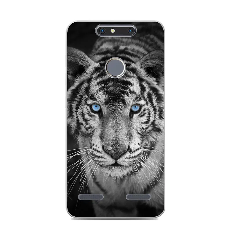 Zte Blade v8 mini Case силиконовый чехол-книжка с рисунком из мягкого ТПУ IMD задняя крышка