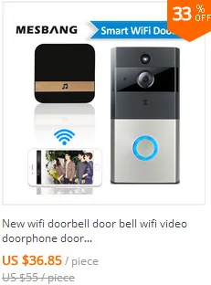 wifi домофон видео дверной звонок батарея видео дверной звонок беспроводной дверной телефон камера домофона Поддержка TF карта