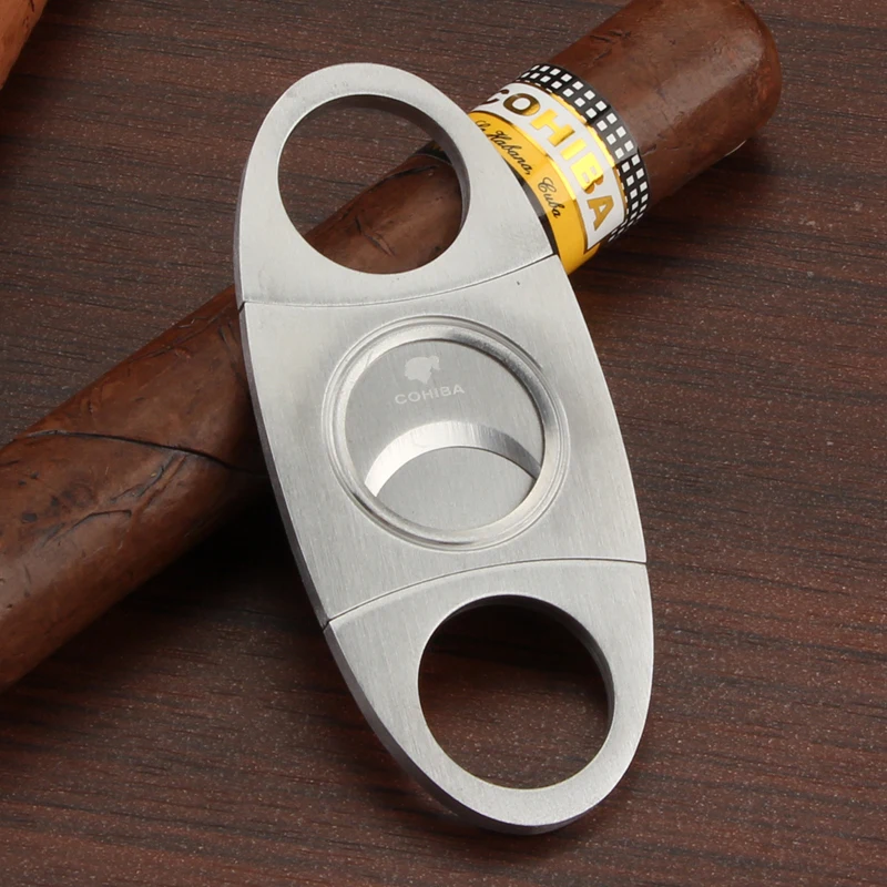 COHIBA-encendedor de cigarros con 3 chorros de llama, soplete de Gas, cortador de butano, accesorios afilados para cigarros con punz&oacute;n de Ciagar y caja de regalo-1