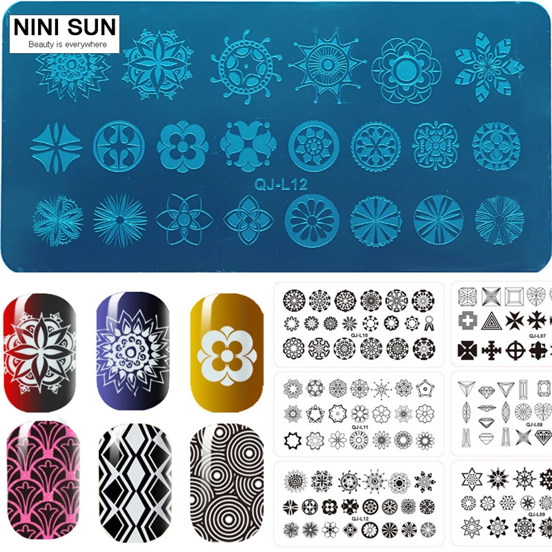 1 шт. штампованные пластины для ногтей новый дизайн штамп carimbo de unha 6*12 см шаблон из