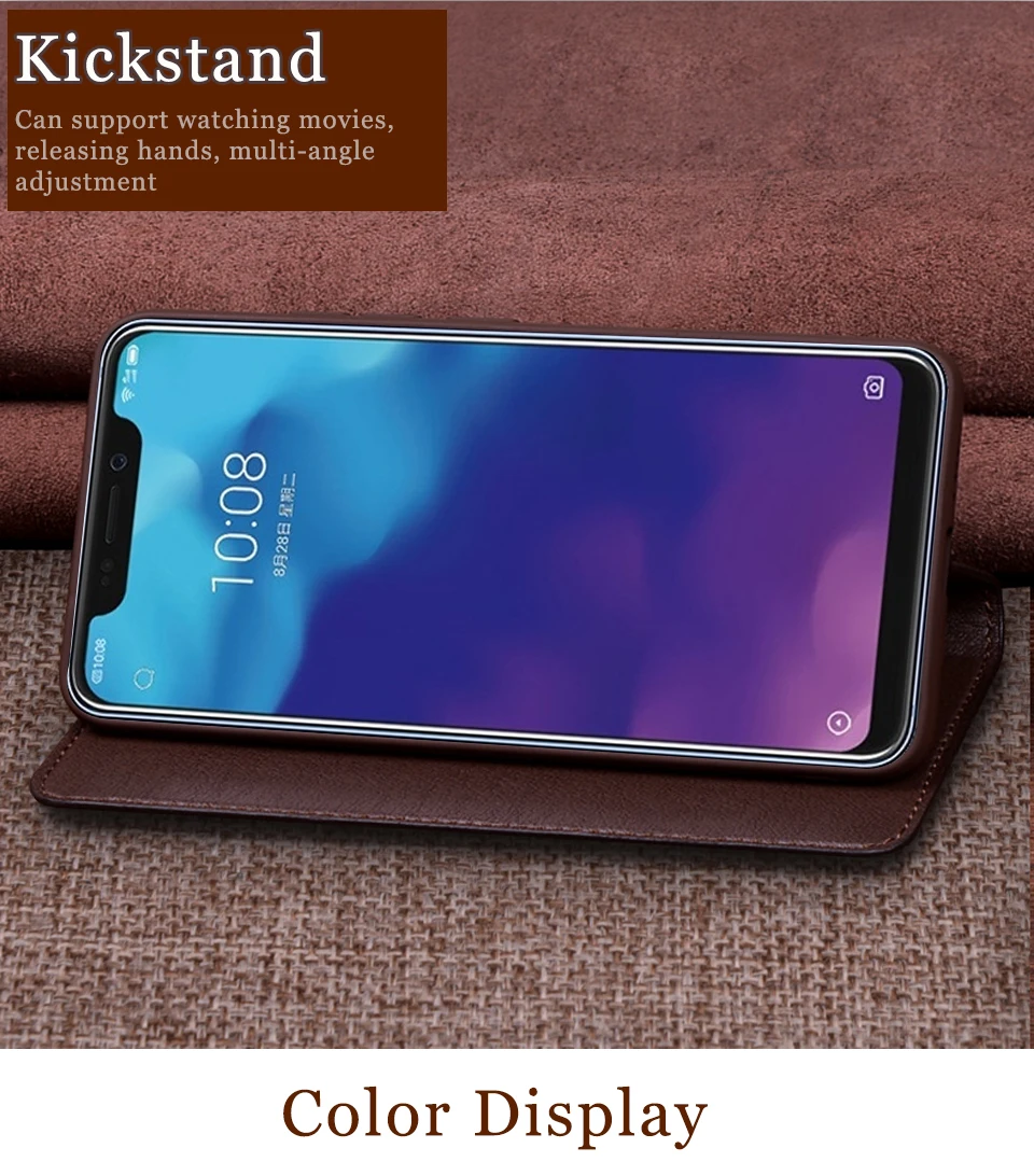 RYKKZ Чехол-книжка из натуральной кожи для zte Axon 9 pro, чехол на магните для zte Axon 9 pro, чехол s, кожаный чехол для телефона, чехол s Fundas