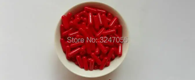 

1000pcs/lot Red Empty Medicine Capsule Shells, DIY Gelatin Cosmeti Mask Storage Bottle, Various Powder Refillable Container