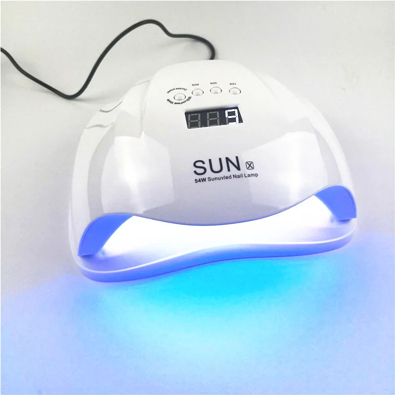 

New Arrival SunX 54W LED Nail Lamp Dryer Machine Automatic Sensing UV Lamp Professional White 36PCS Light Polish Gel Nail Tools
