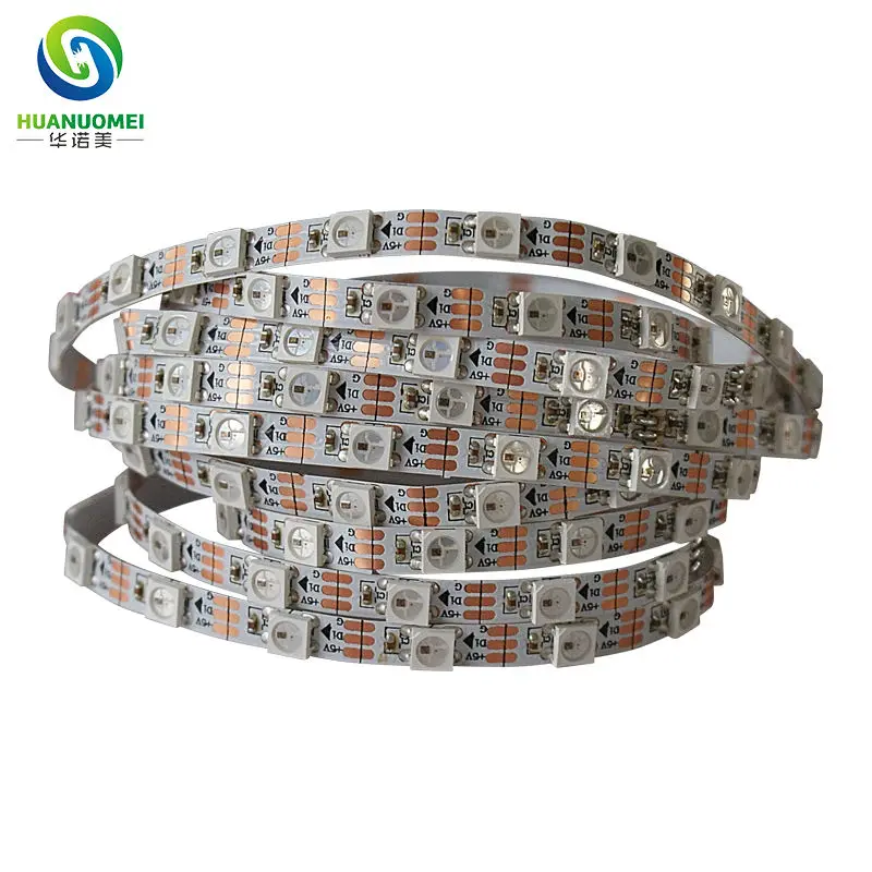 Гибкая цифровая светодиодная ленсветильник WS2812b 5 мм в постоянного тока rgb