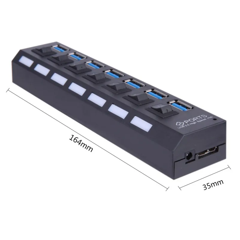 Высокоскоростной USB 3 0 хаб мульти разветвитель 4/7 портов независимый ВКЛ/ВЫКЛ