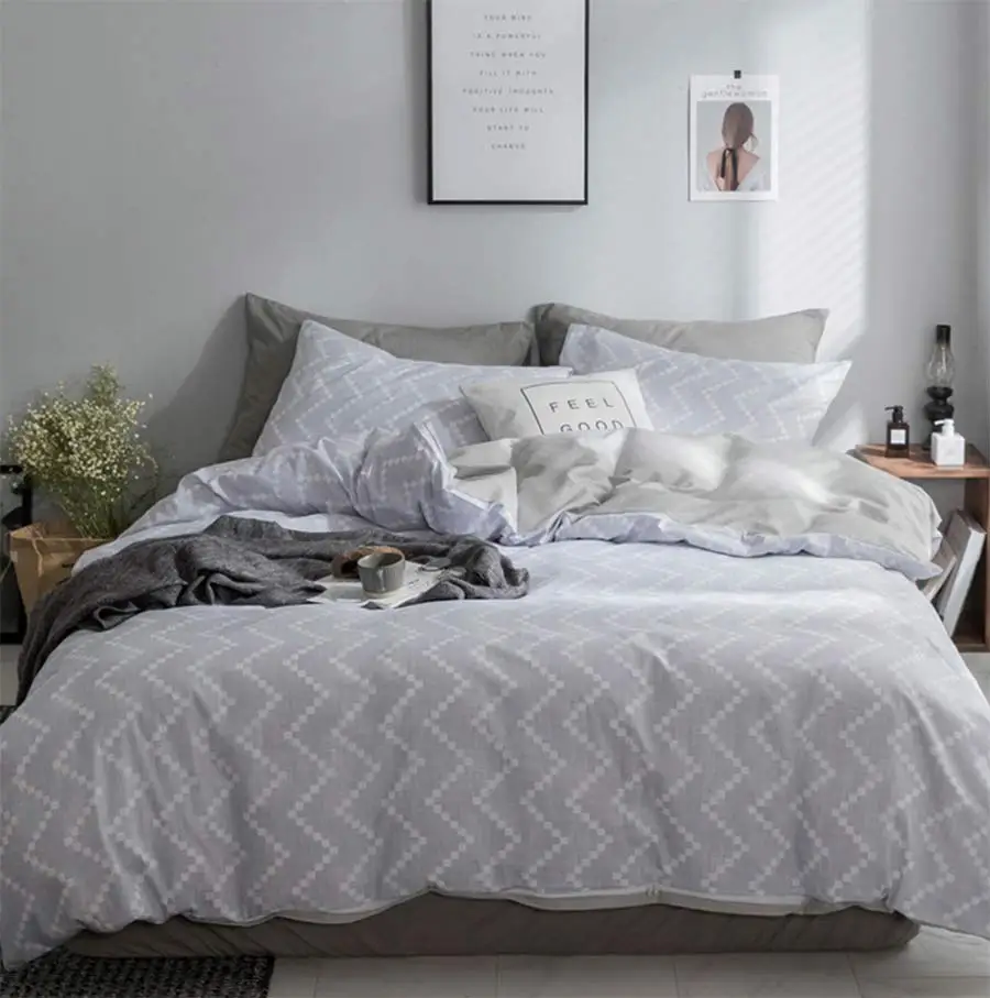 

European geometric bedding set adult teen kid,full queen king modern cotton double bedclothes bed sheet pillow case quilt cover