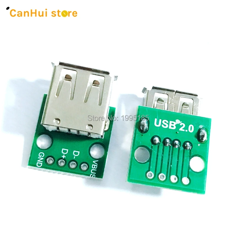 Материнское сиденье USB 2 0 для DIP 4P плата прямого подключения сварила провод