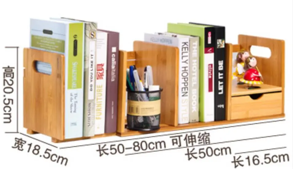 Экологичные бамбуковые книжные шкафы стол bookrack полка для вещей стеллаж