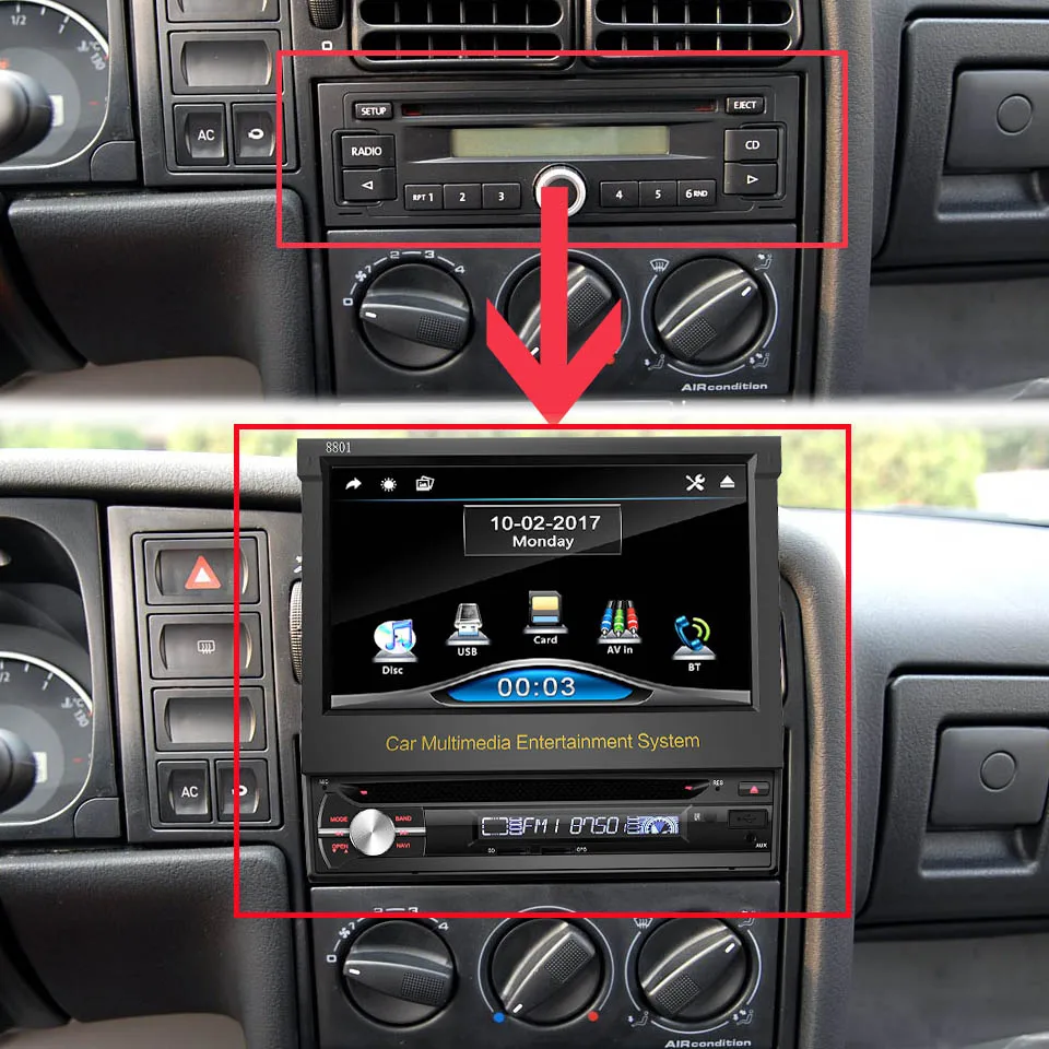 Новый 1 Din автомобильный DVD gps навигационный плеер для старых моделей автомобилей