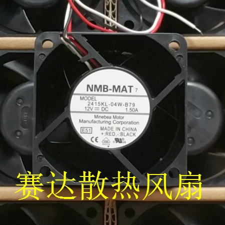 

New Original NMB 6038 12V 1.5A 2415KL-04W-B79 speed three-line server cooling fans