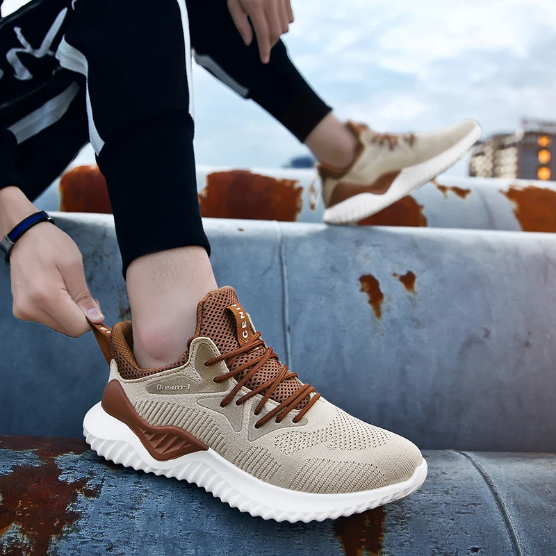 

LAISUMK Hot Sale Fashion Men's Shoes Breathable Comfortable Youth Ankles Boots For Male Casual Shoes Men Wear-resisting Sneakers